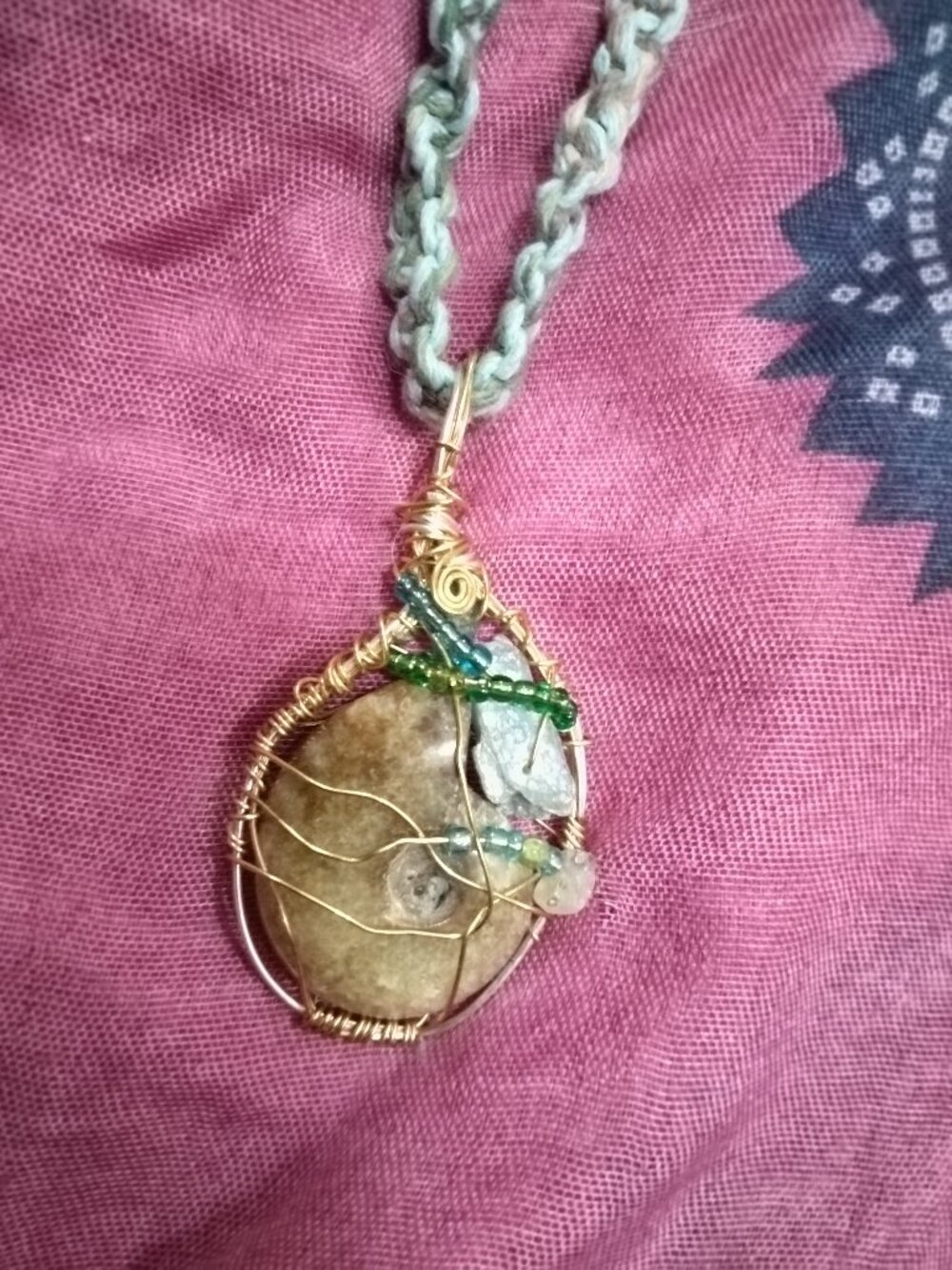 Beautiful ammonite necklace